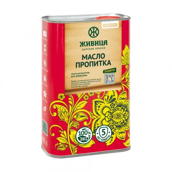 Масло пропитка Традиционное Живица 1 л