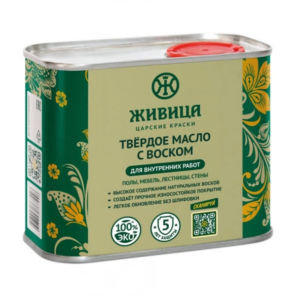 Твердое масло с воском Живица 0,4 л